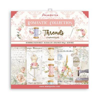Stamperia Romantic Threads Designpapier - Paper Pack